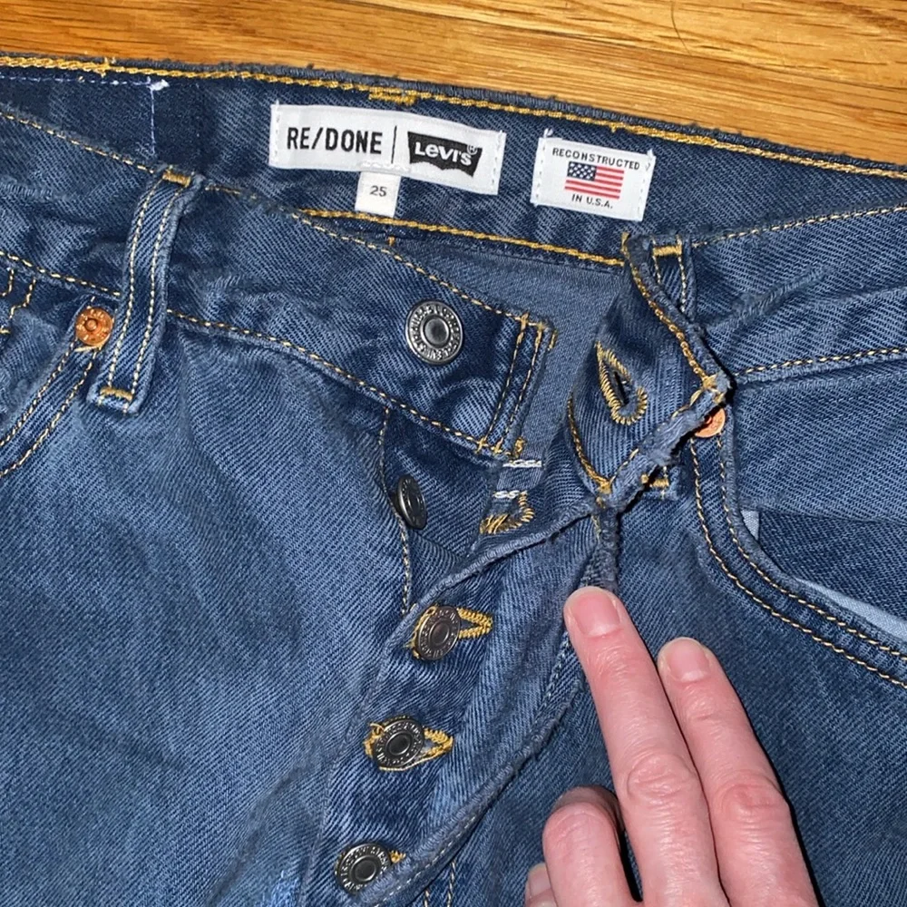 NWT RE/DONE Levi’s Button Fly Tinted Blue Steel 90s Jean - Picture 7 of 14